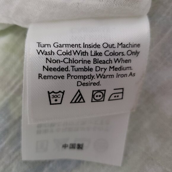 VTG Eddie Bauer 100% Cotton Smocked Waist Tropical Midi Sundress - Picture 8 of 8